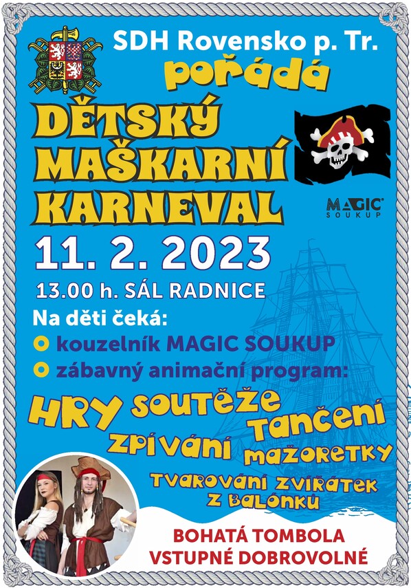 dětský maškarní karneval 2023