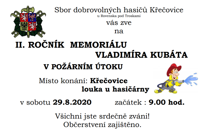 sdh křečovice memoriál kubáta 2020